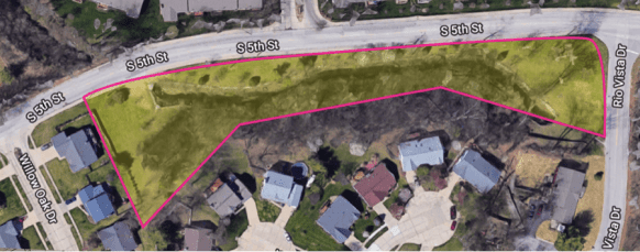 Common Gound on South 5th Overlayed on Google Maps